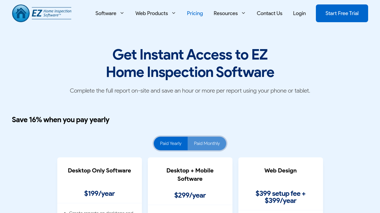EZ Home Inspection Software